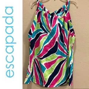Escapada women's Print top (NWOT)